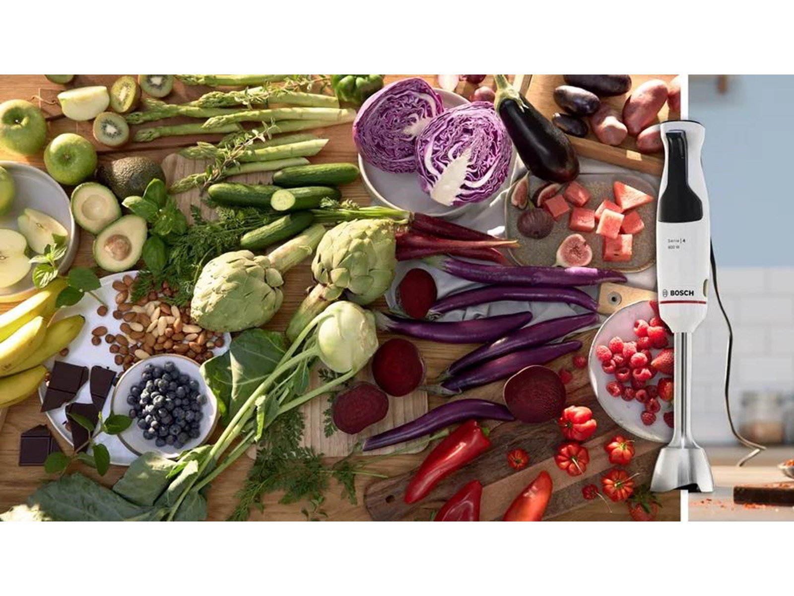 Bosch Stabmixer ErgoMaster Series 4 w. chopper + whisk - 800 W