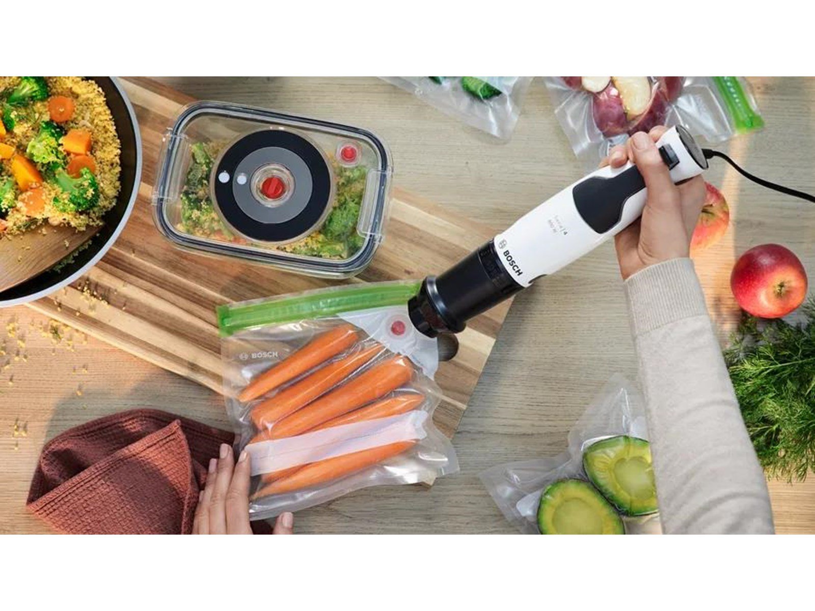 Bosch Stabmixer ErgoMaster Series 4 w. chopper + whisk - 800 W