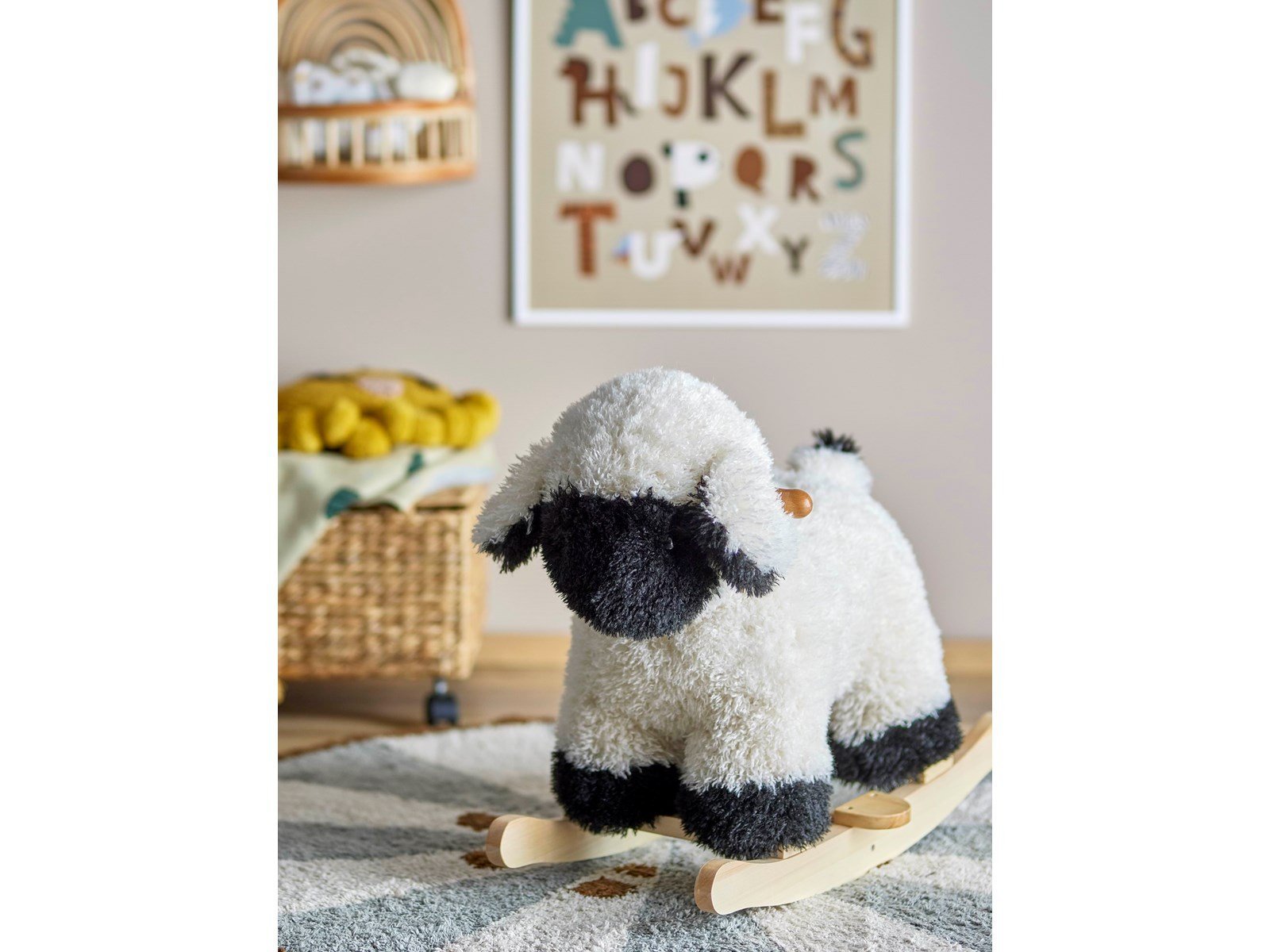 Bloomingville MINI Dolly - Sheep Rocking Toy White