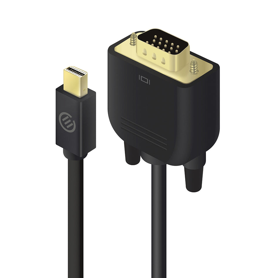 Alogic DisplayPort Kabel Mini DPort -> VGA M/M 2m    schwarz