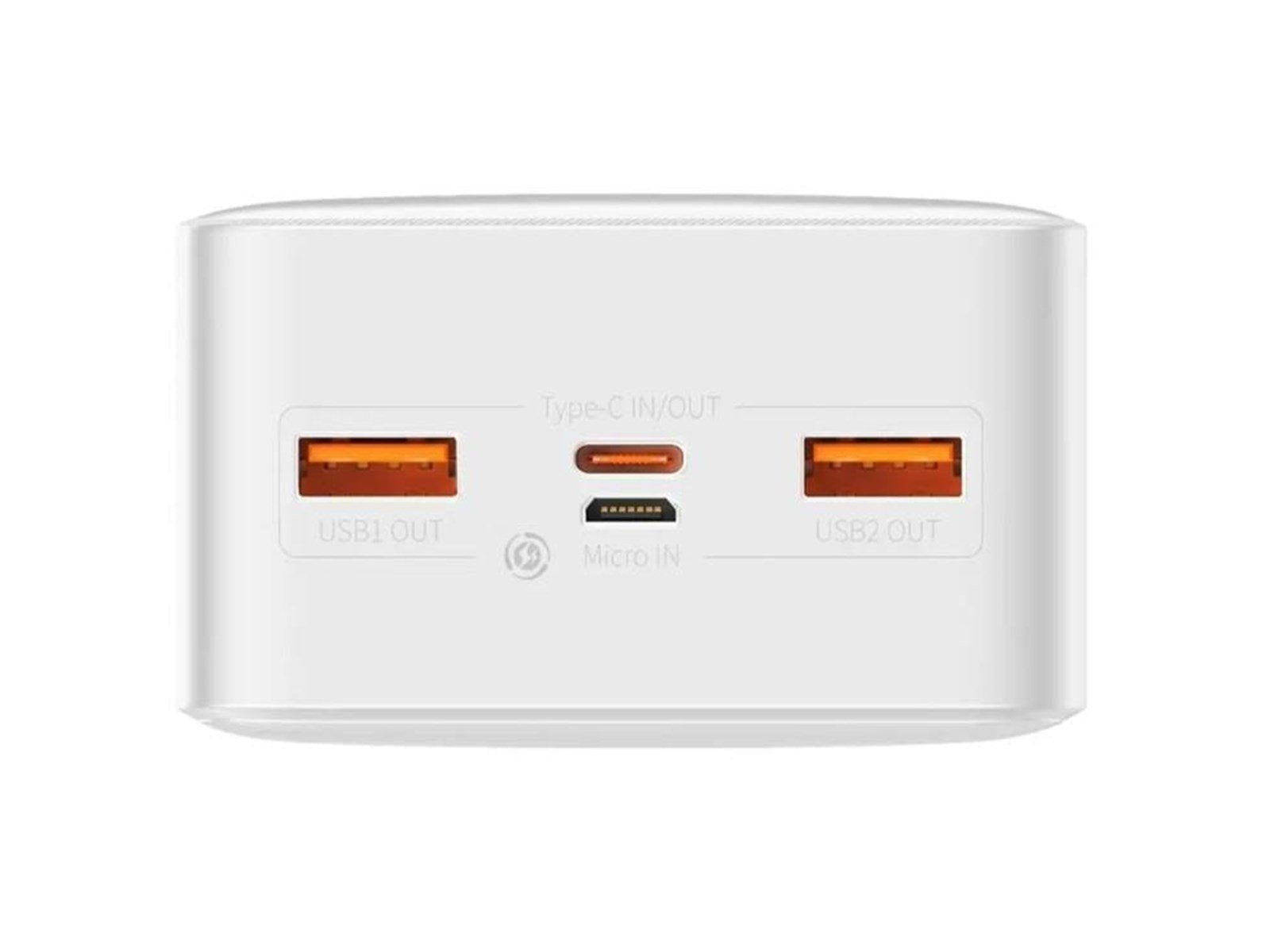 Baseus Bipow Powerbank (Akku) - Weiß - 30000 mAh