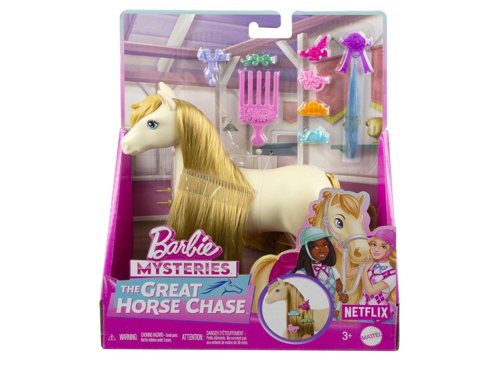 Barbie Mysteries The Great Horse Chase Pony and Accessories - Tornado