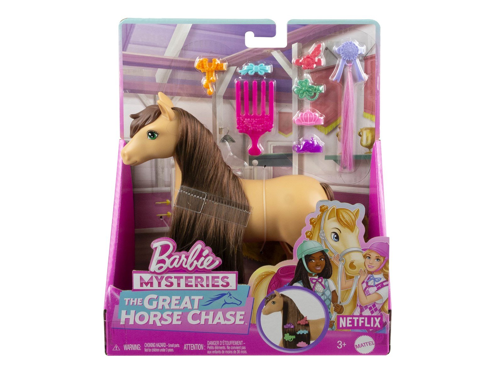 Barbie Mysteries The Great Horse Chase Pony and Accessories - Pepper