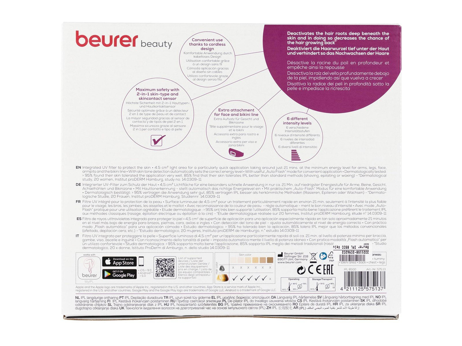 Beurer Lichtepilator (IPL) IPL 8500 Velvet Skin Pro