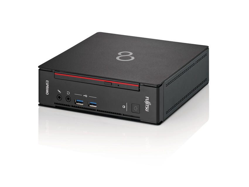 Fujitsu ESPRIMO Q556/2 Mini-PC Intel Core i5-7400T, 8GB RAM, 256B SSD, Intel HD Grafik, Win 10 Pro, DVD-Br