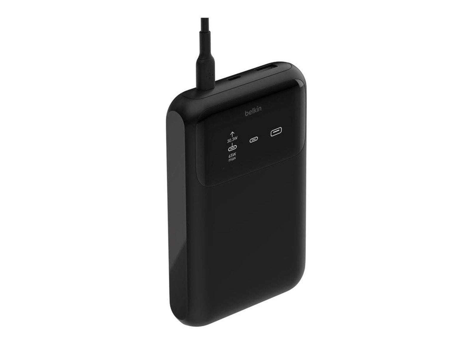 Belkin BoostCharge Pro power bank - 24 pin USB-C USB - 65 Watt Powerbank (Akku) - schwarz - 20000 mAh