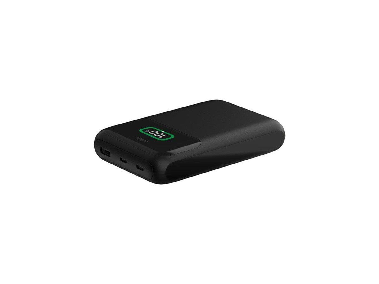 Belkin BoostCharge Pro power bank - 24 pin USB-C USB - 65 Watt Powerbank (Akku) - schwarz - 20000 mAh