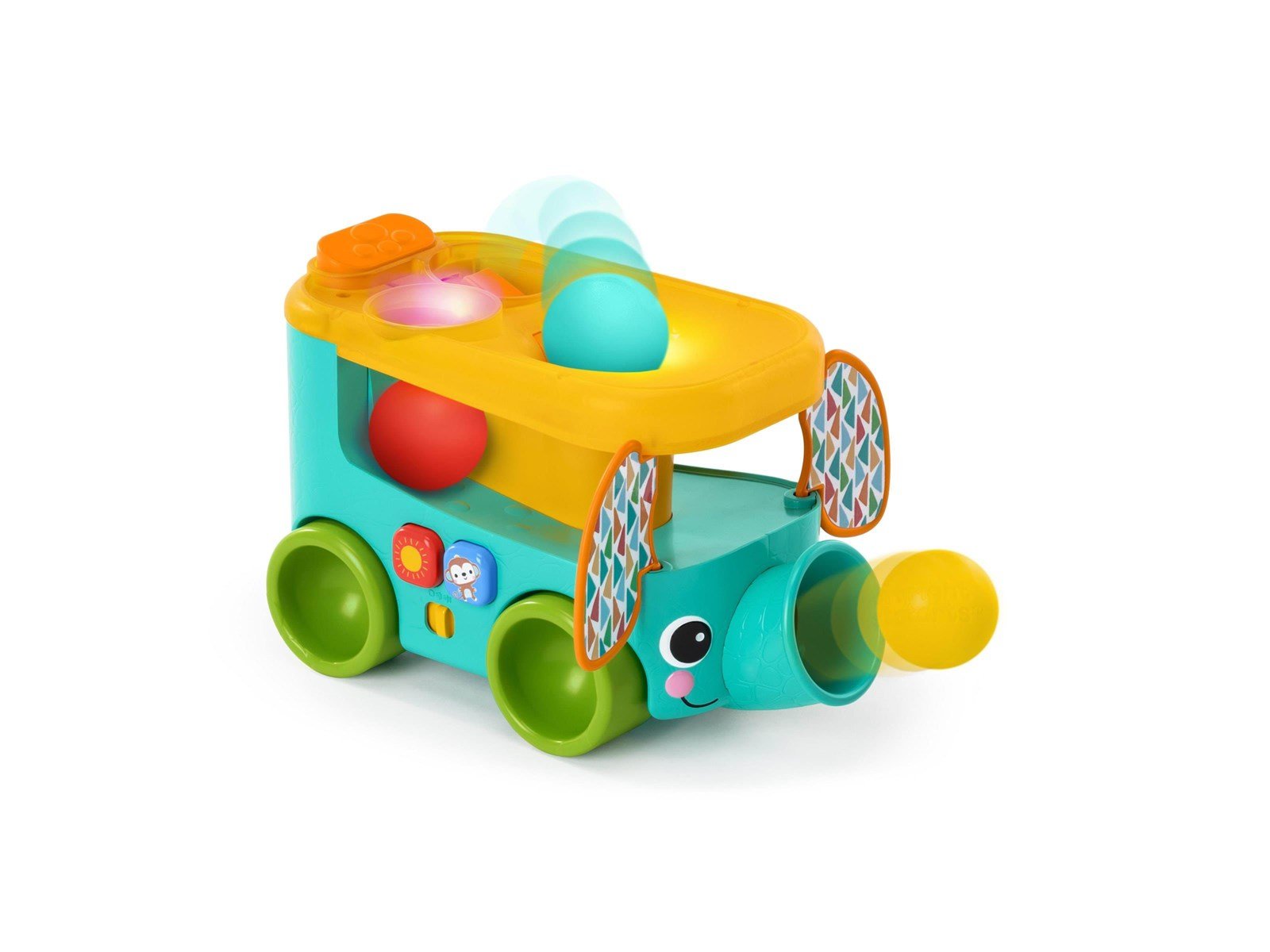 Bright Starts Pop & Roll Safari Bus™ Spielzeug mit Bällen