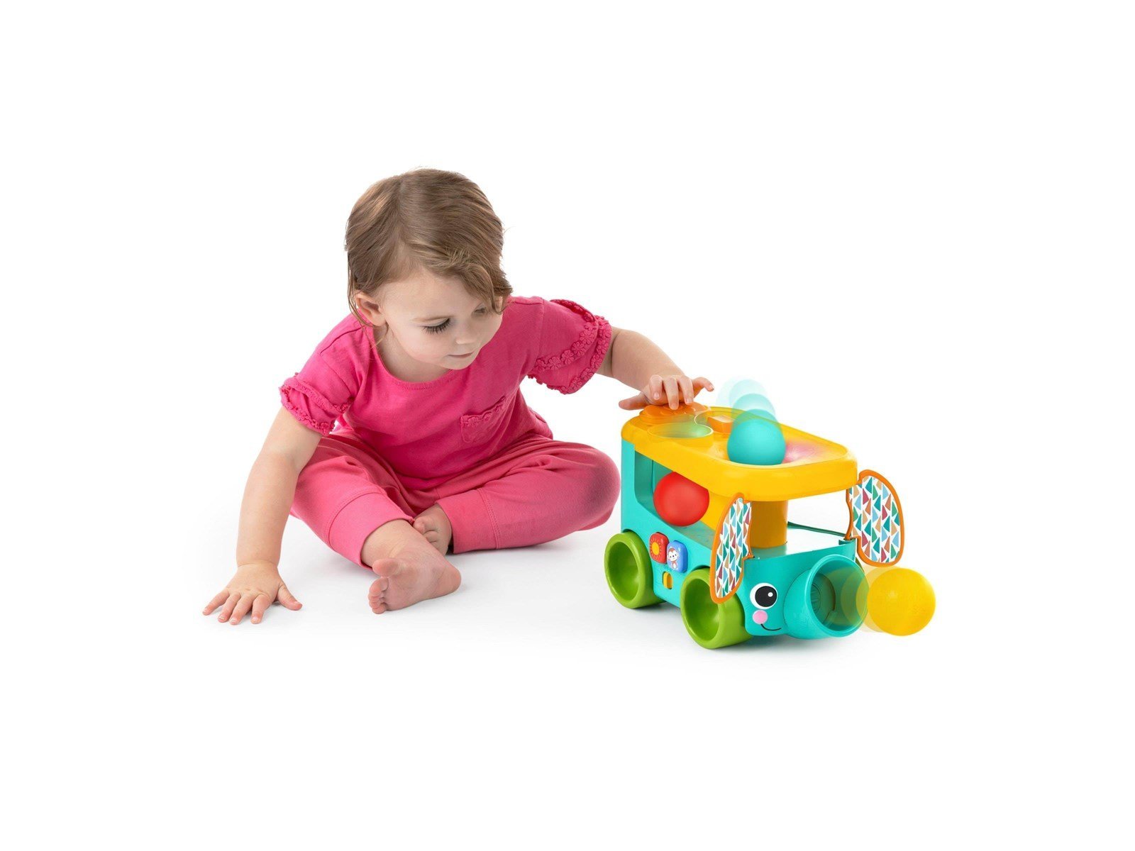 Bright Starts Pop & Roll Safari Bus™ Spielzeug mit Bällen