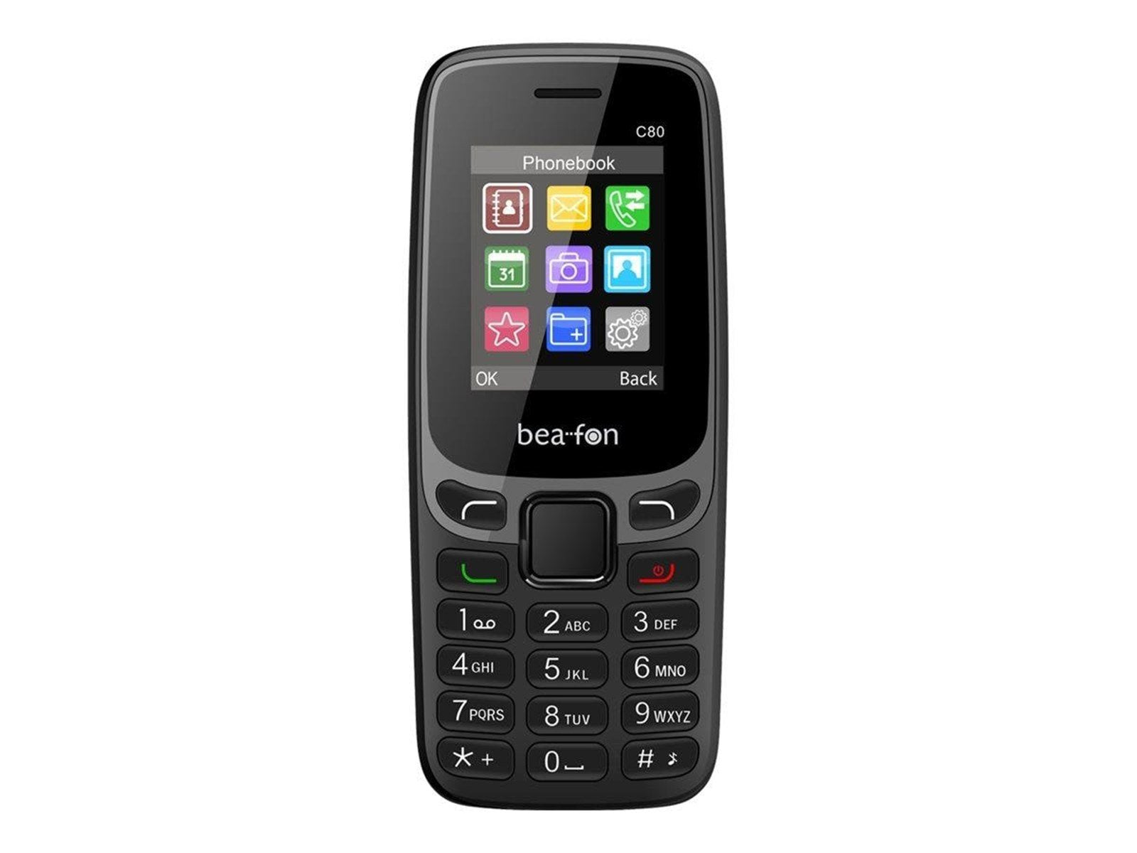 Beafon Bea-fon Classic Line C80 - black - feature phone - GSM