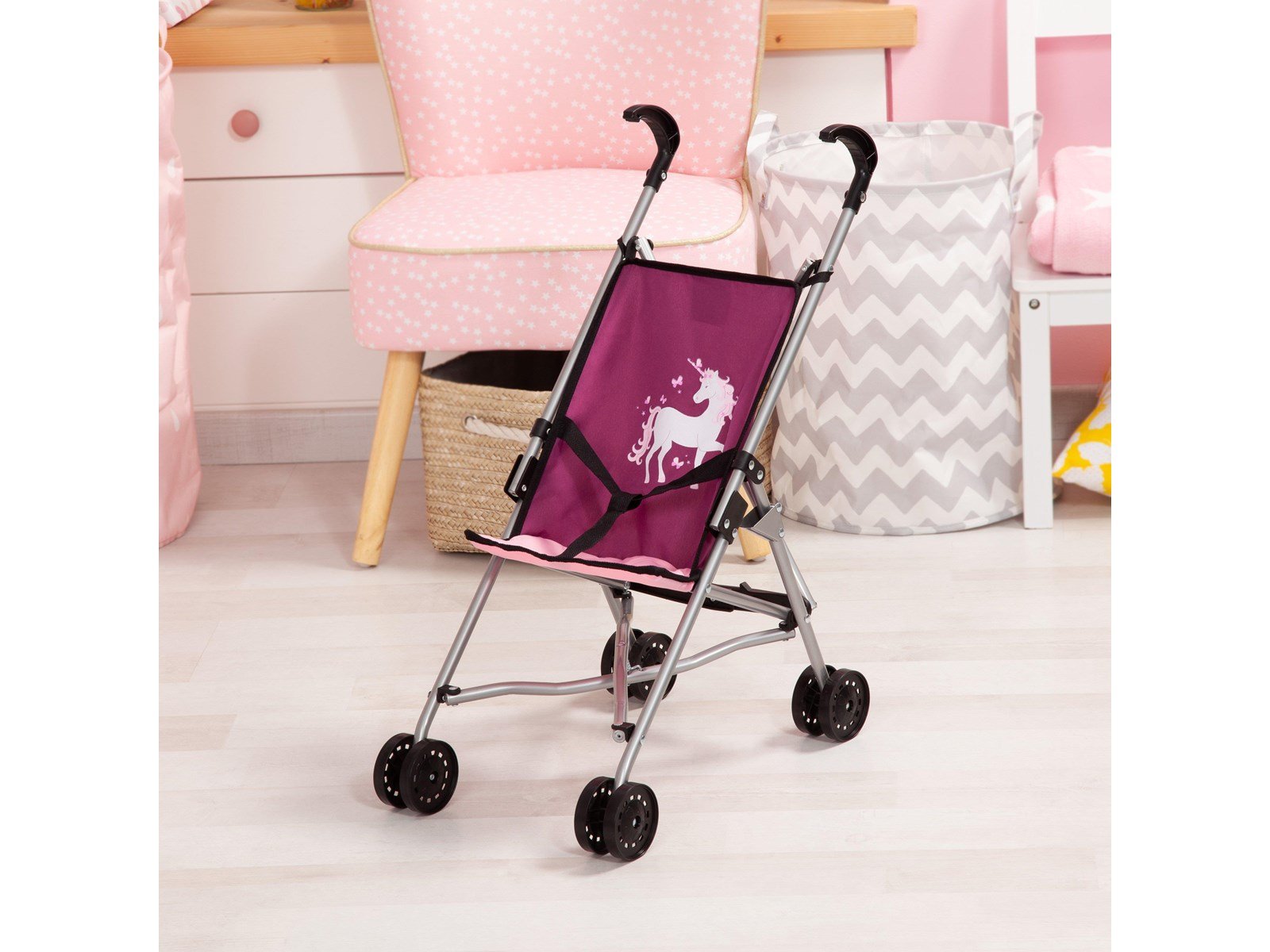 Bayer Design Doll's Buggy - Unicorn