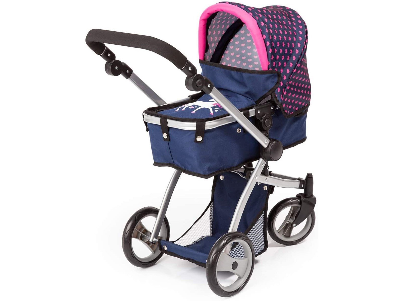 Bayer Design Doll's Pram Mega Set - Navy Unicorn