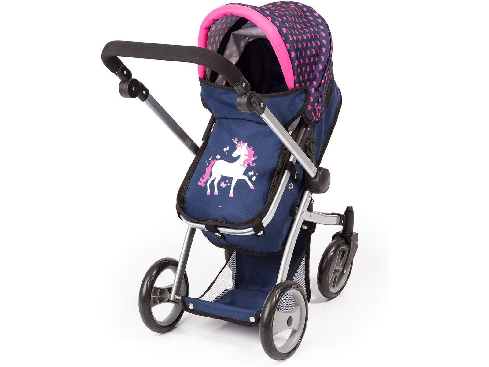 Bayer Design Doll's Pram Mega Set - Navy Unicorn