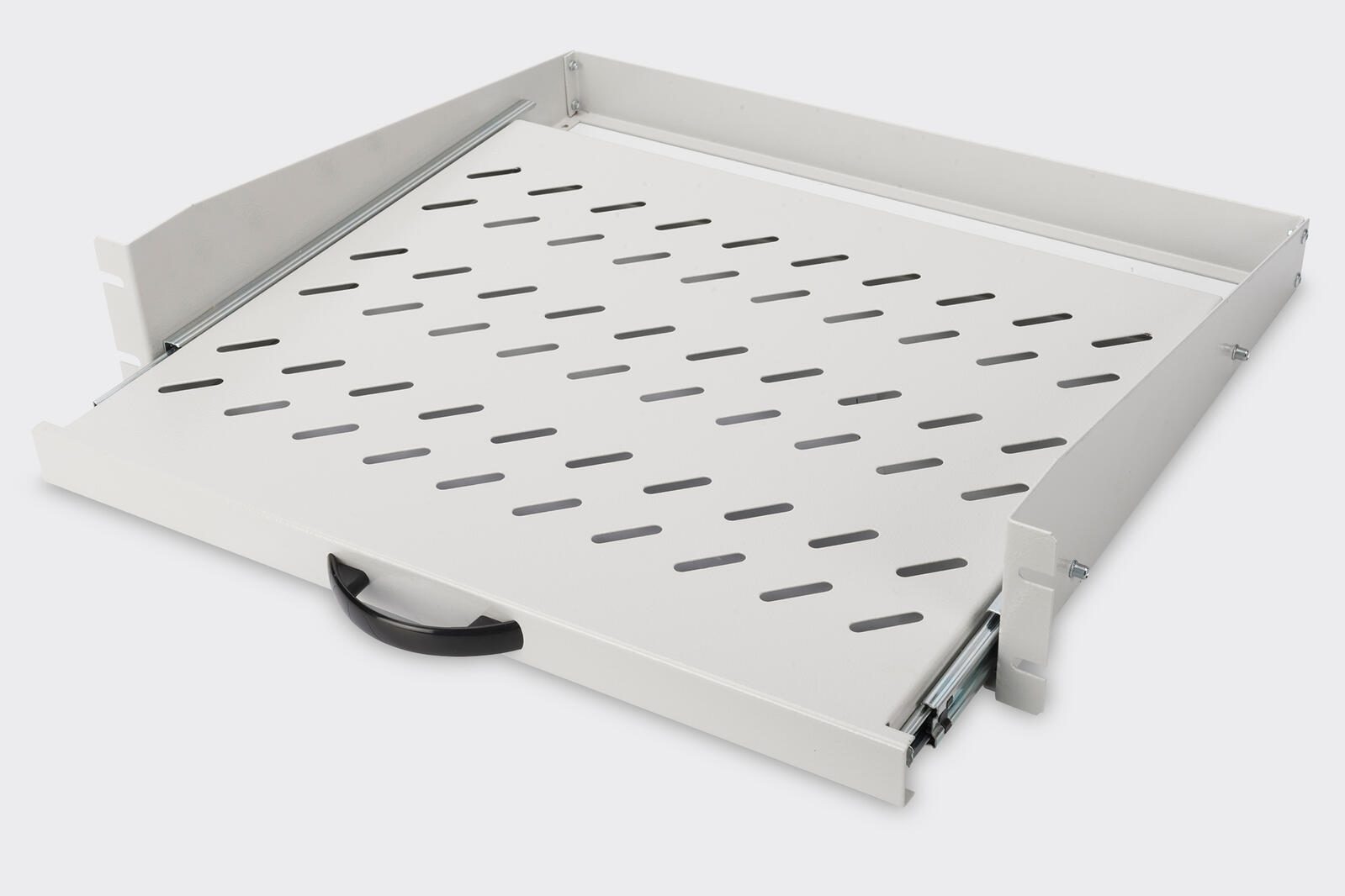 Digitus Fachboden 19'-Schränke ausziehbar ab 450mm Tiefe bis 30kg 2HE RAL7035 grau