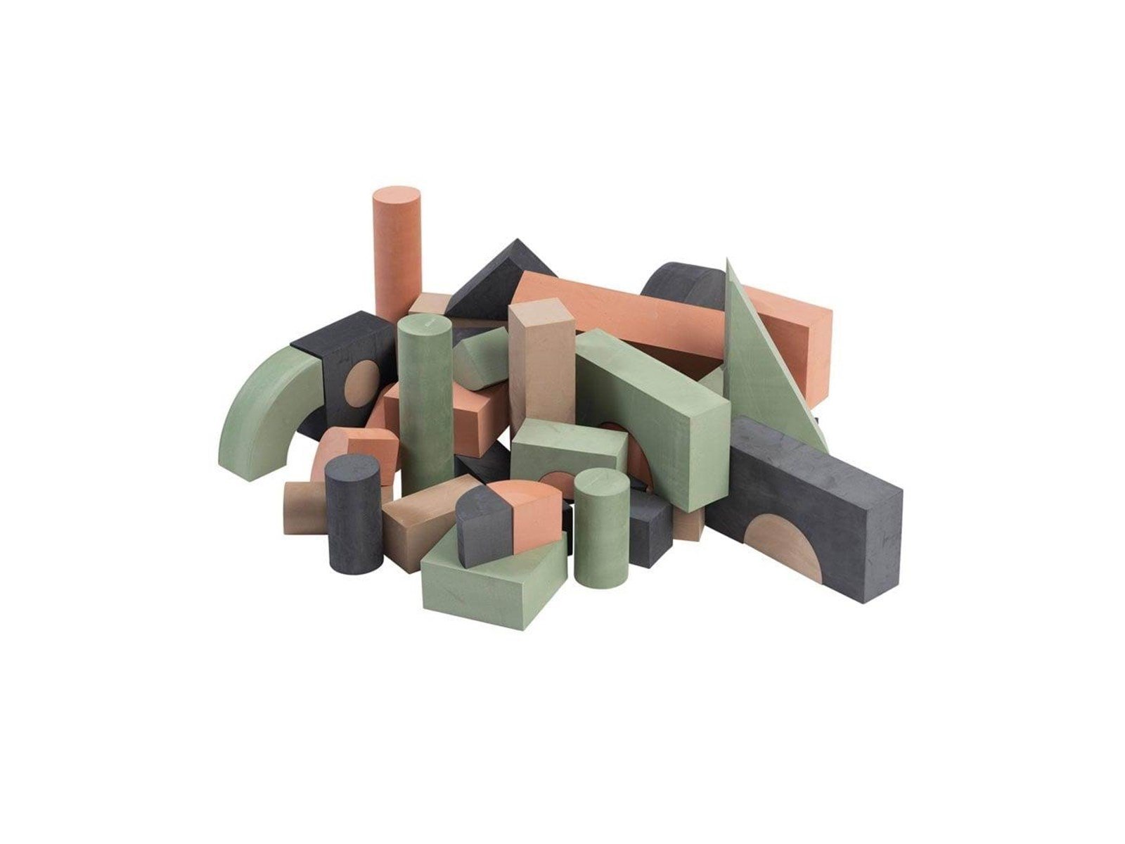 Babytrold Foam building blocks - Antracit - 52 pieces