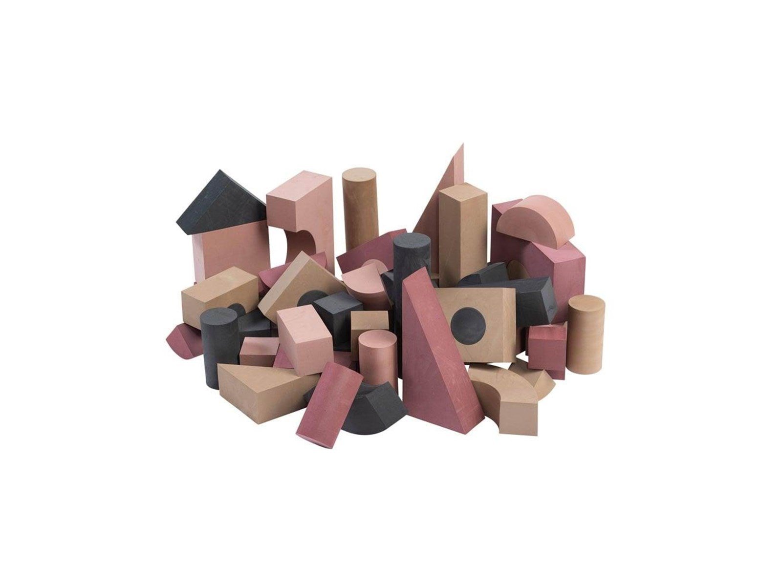 Babytrold Foam building blocks - Dusty Rose - 52 pieces