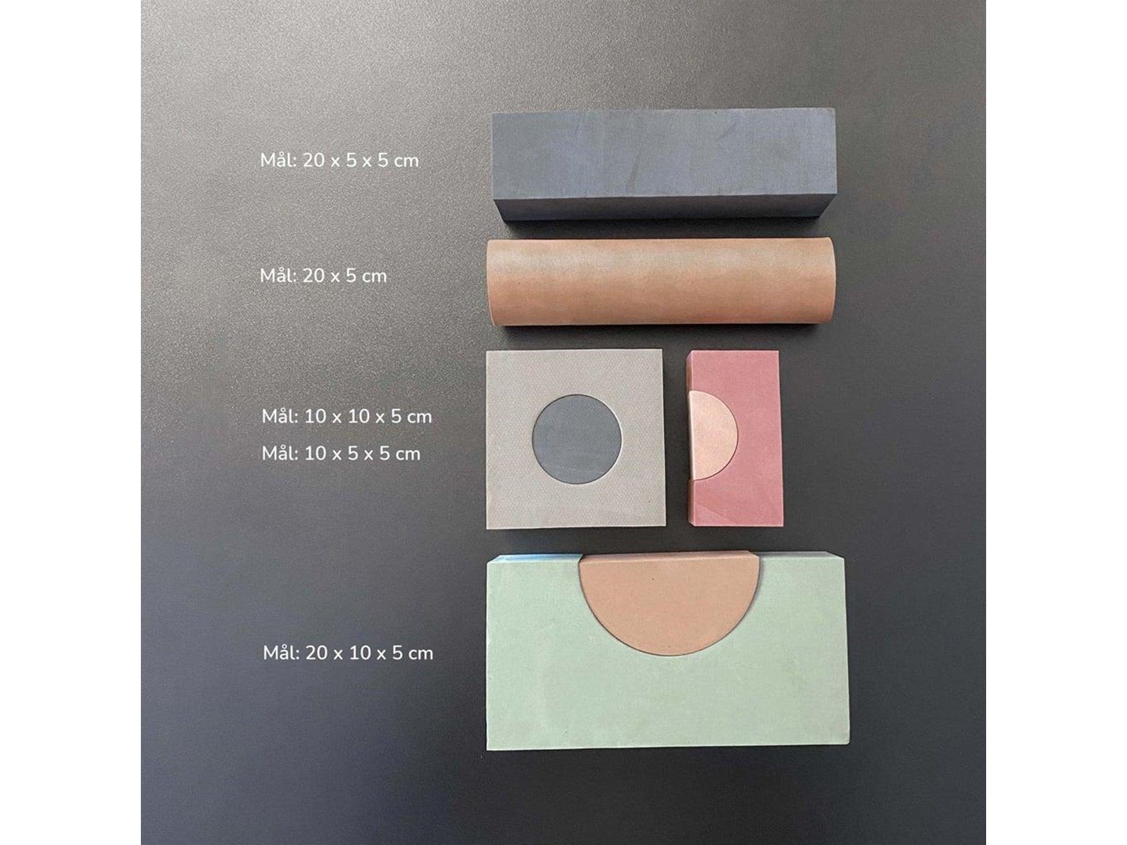 Babytrold Foam building blocks - Sand - 52 pieces