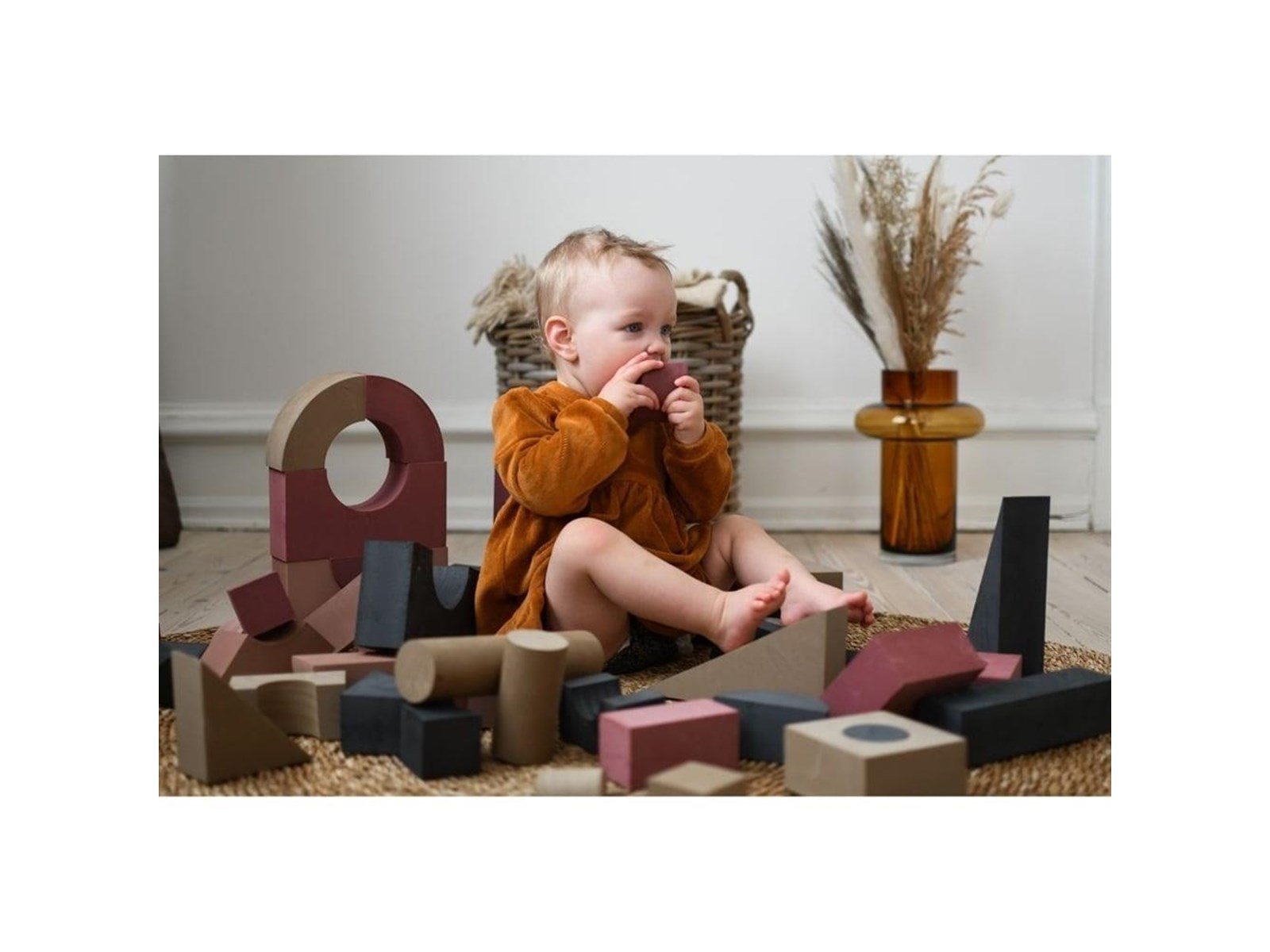 Babytrold Foam building blocks - Sand - 52 pieces