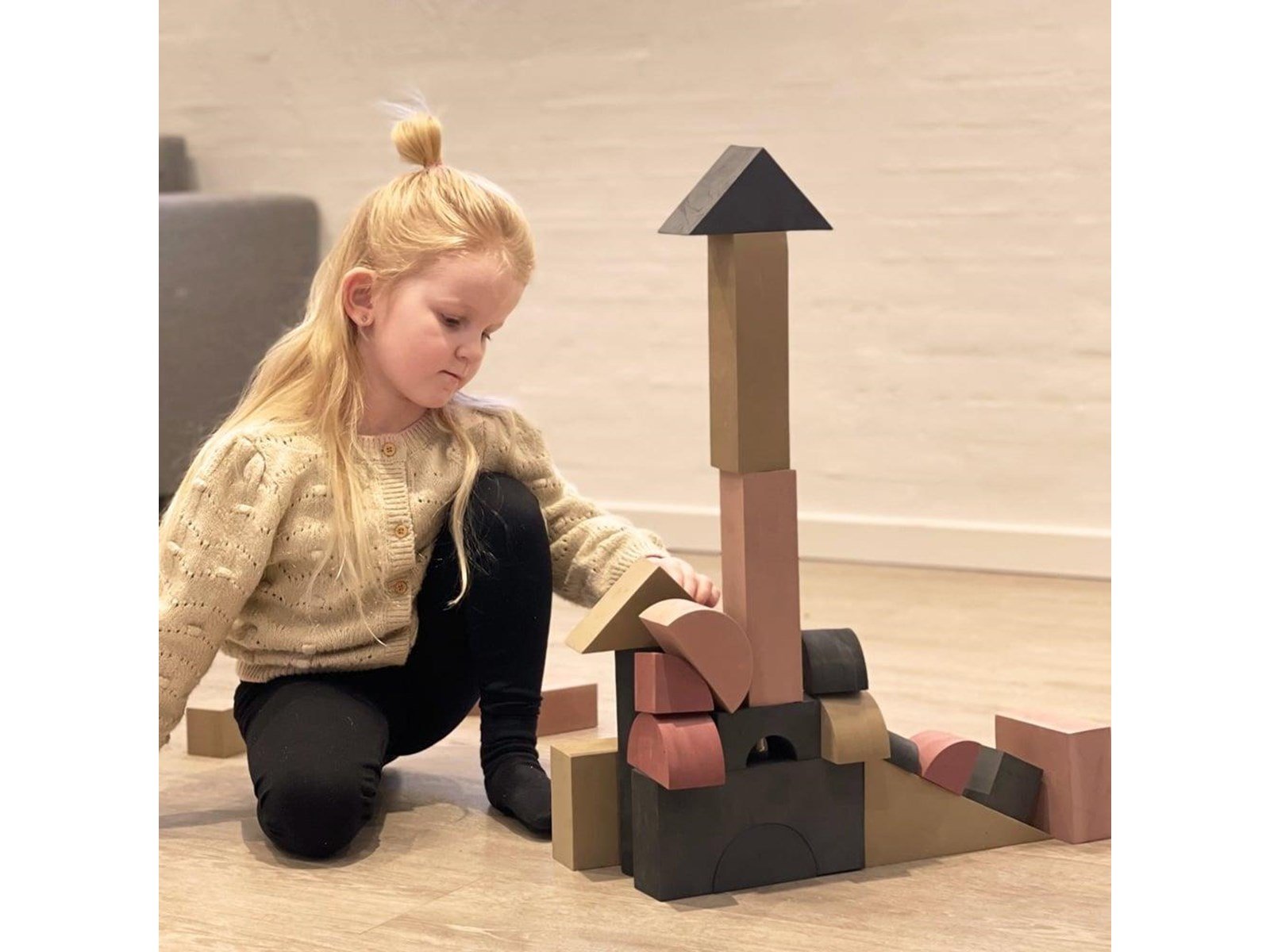 Babytrold Foam building blocks - Sand - 52 pieces