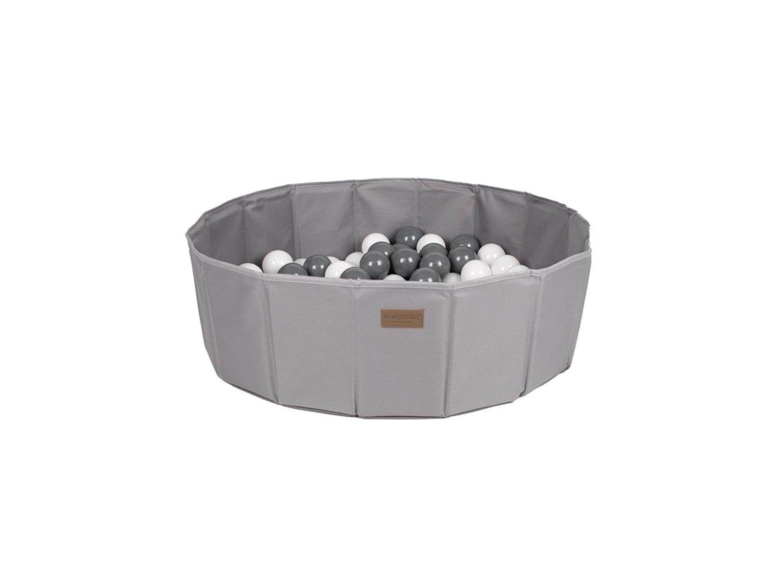 Babytrold Foldable Ball Pit with Balls - Grey