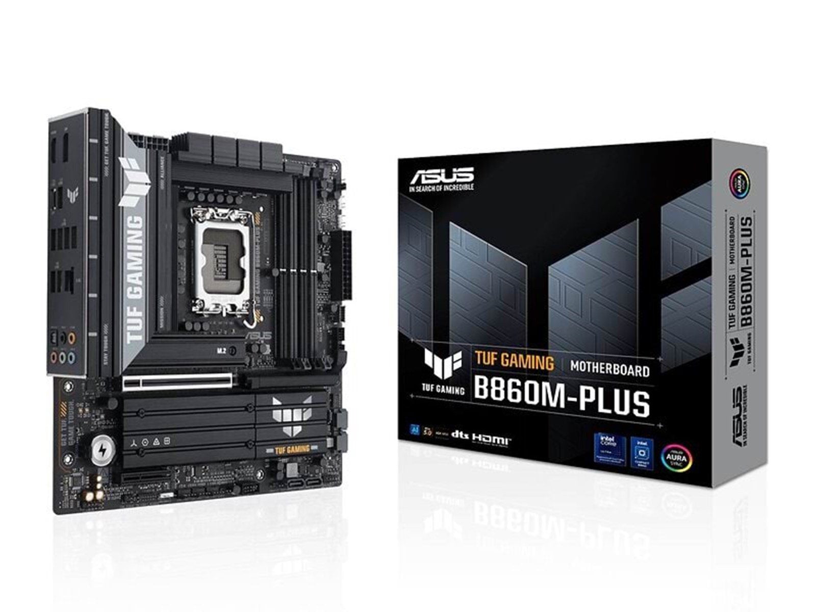 ASUS TUF GAMING B860M-PLUS Mainboard - Intel B860 - Intel LGA1851 socket - DDR5 RAM - Micro-ATX
