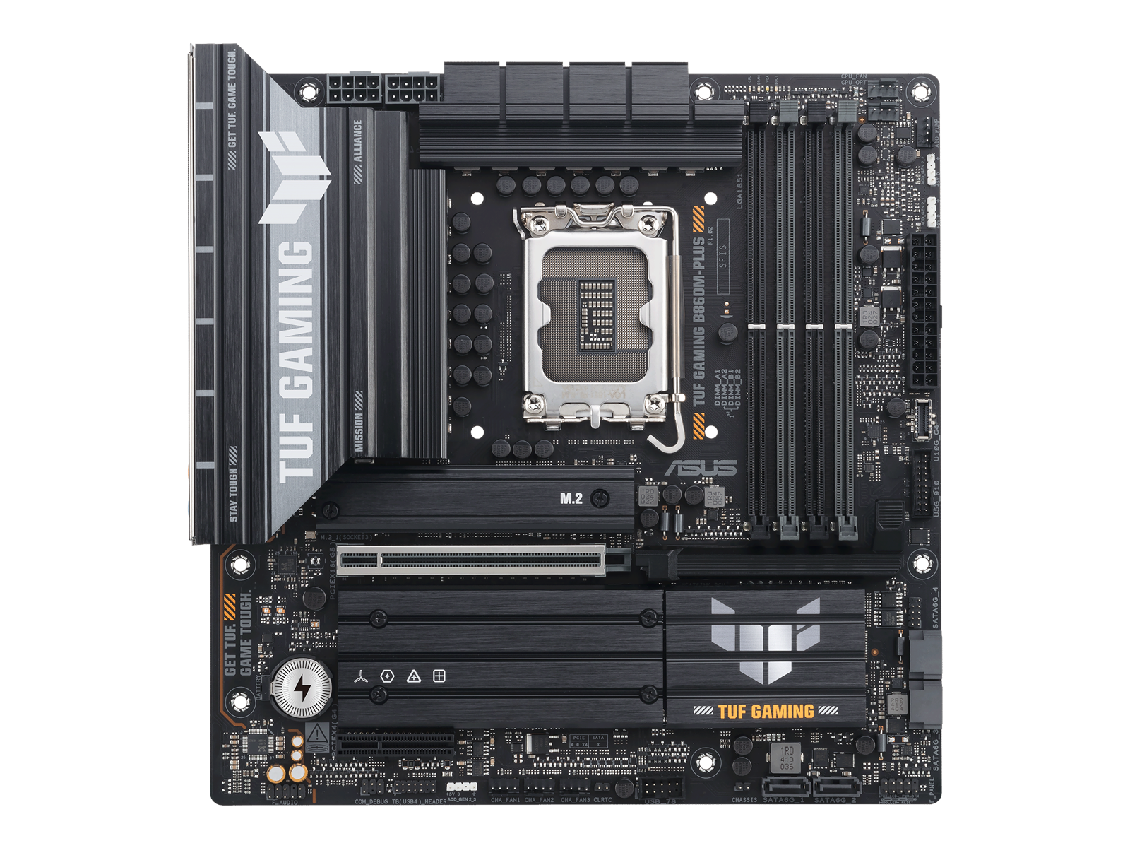 ASUS TUF GAMING B860M-PLUS Mainboard - Intel B860 - Intel LGA1851 socket - DDR5 RAM - Micro-ATX