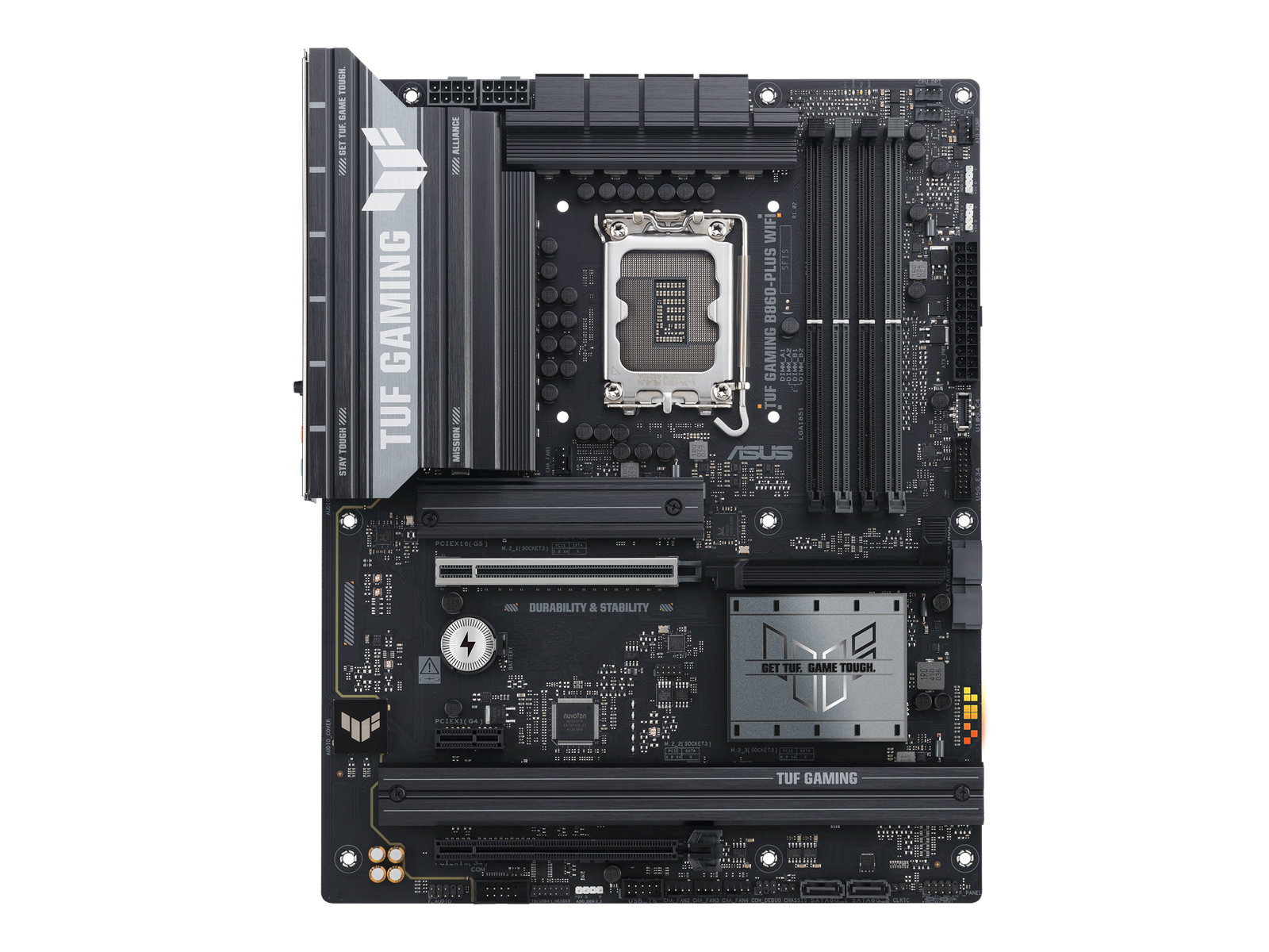 ASUS TUF GAMING B860-PLUS WIFI Mainboard - Intel B860 - Intel LGA1851 socket - DDR5 RAM - ATX