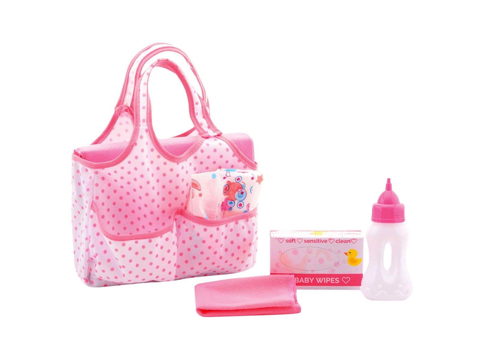 Baby Rose Diaper Bag with Accessories