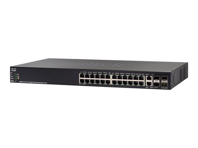 Cisco SG550X-24P 24-Port Gigabit PoE Stackable Managed Switch SG550X-24-K9-EU