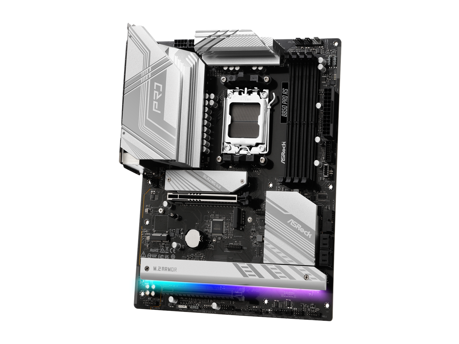 ASRock B850 Pro RS Mainboard - AMD B850 - AMD AM5 socket - DDR5 RAM - ATX