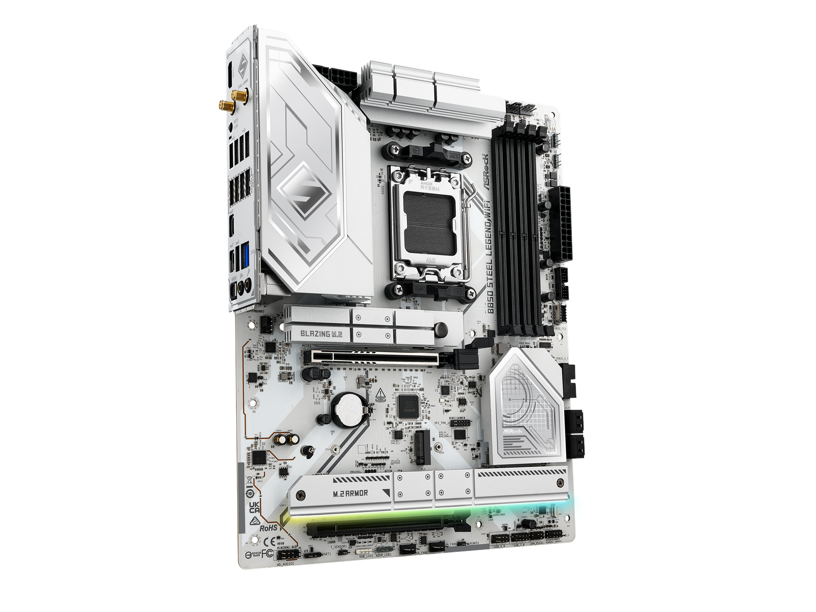 ASRock B850 Steel Legend WiFi Mainboard - AMD B850 - AMD AM5 socket - DDR5 RAM - ATX