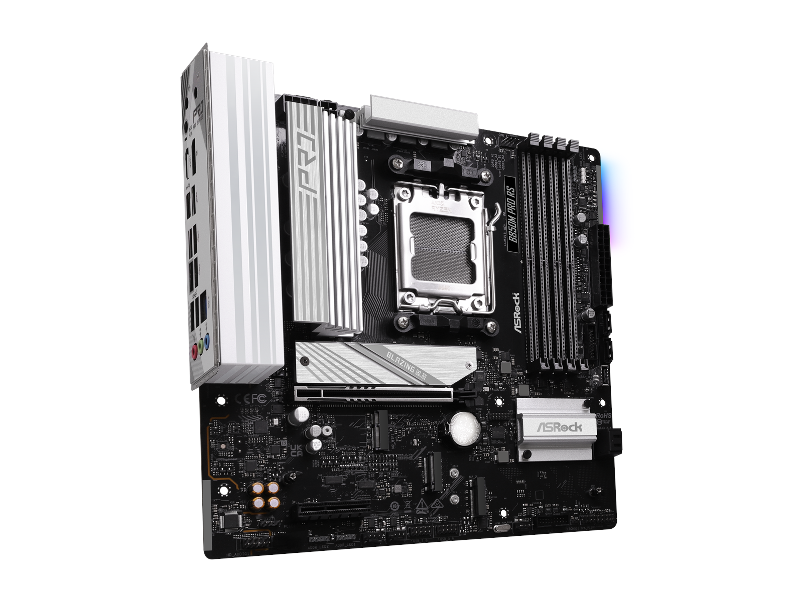 ASRock B850M Pro RS Mainboard - AMD B850 - AMD AM5 socket - DDR5 RAM - Micro-ATX