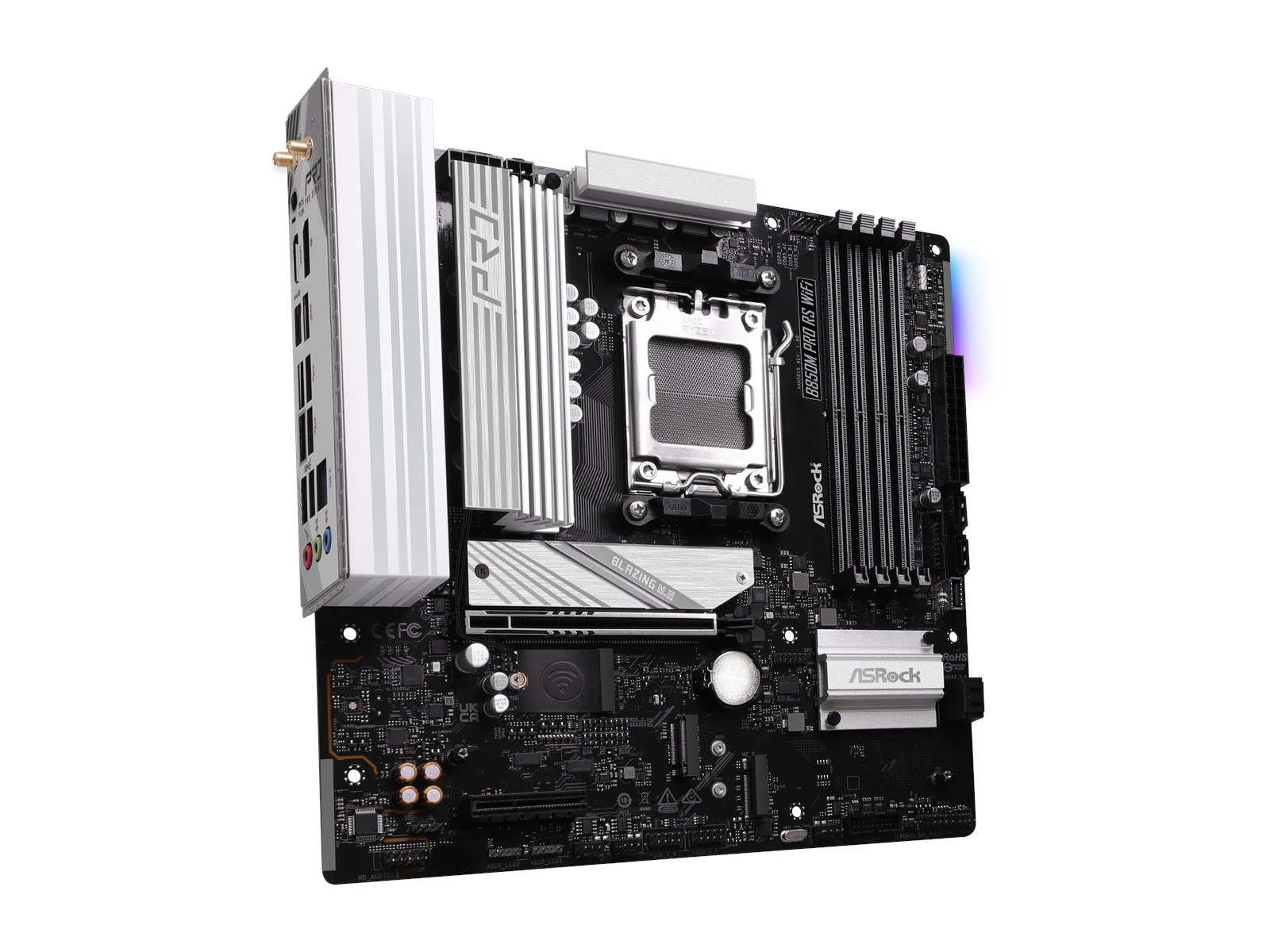 ASRock B850M Pro RS WiFi Mainboard - AMD B850 - AMD AM5 socket - DDR5 RAM - Micro-ATX