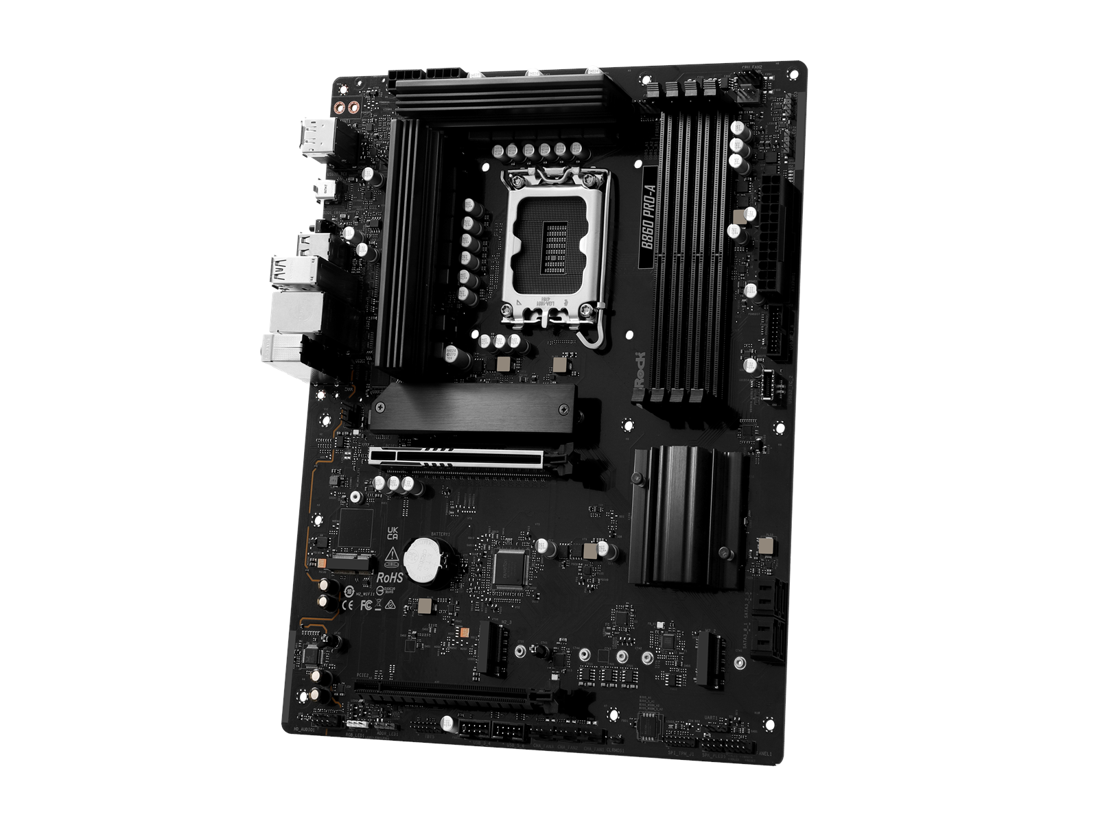 ASRock B860 Pro-A Mainboard - Intel B860 - Intel LGA1851 socket - DDR5 RAM - ATX