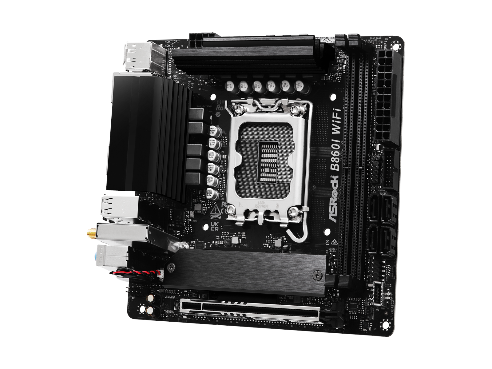 ASRock B860I WiFi Mainboard - Intel B860 - Intel LGA1851 socket - DDR5 RAM - Mini-ITX