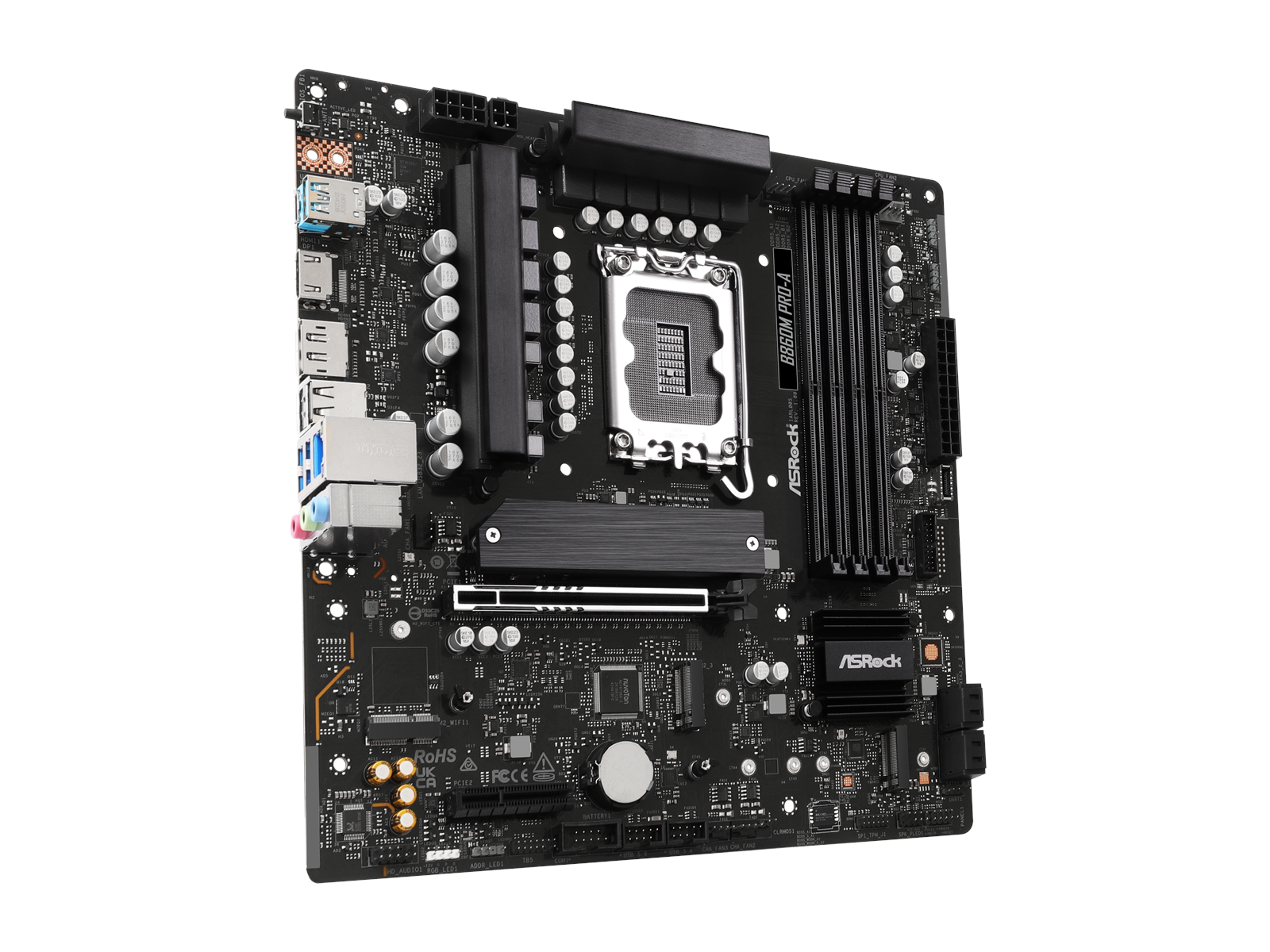 ASRock B860M Pro-A Mainboard - Intel B860 - Intel LGA1851 socket - DDR5 RAM - Micro-ATX
