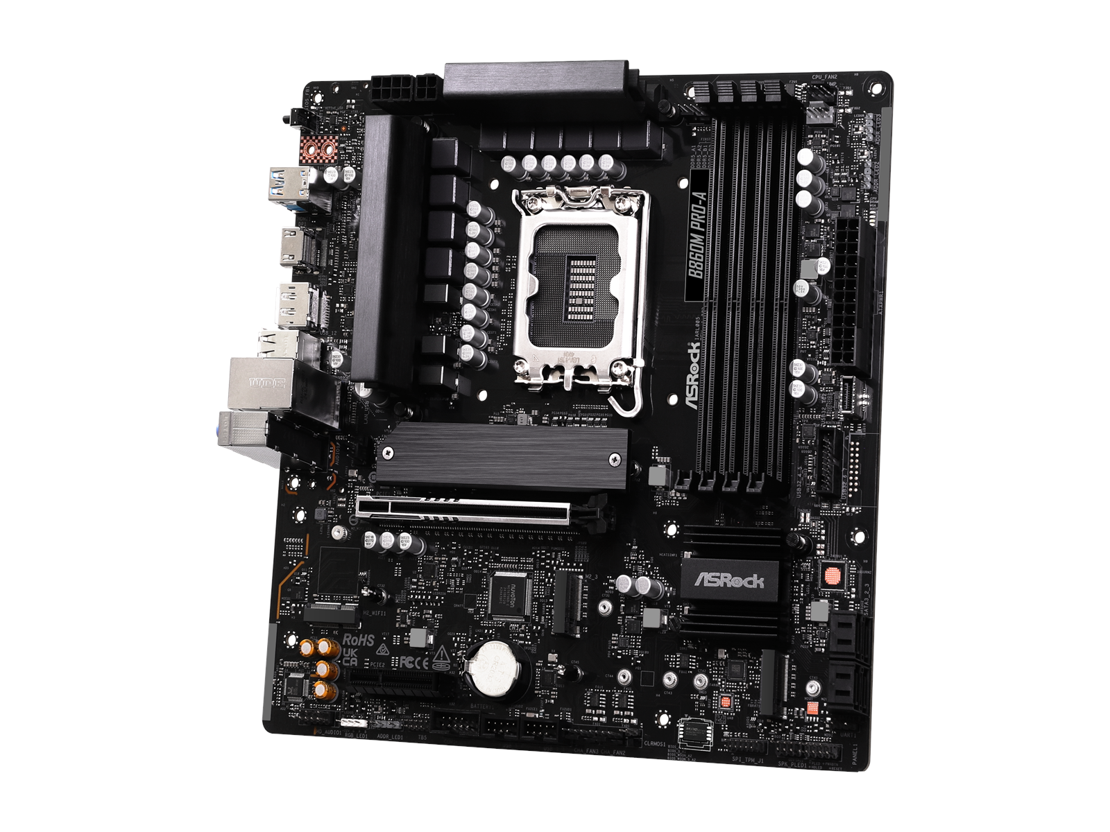ASRock B860M Pro-A Mainboard - Intel B860 - Intel LGA1851 socket - DDR5 RAM - Micro-ATX