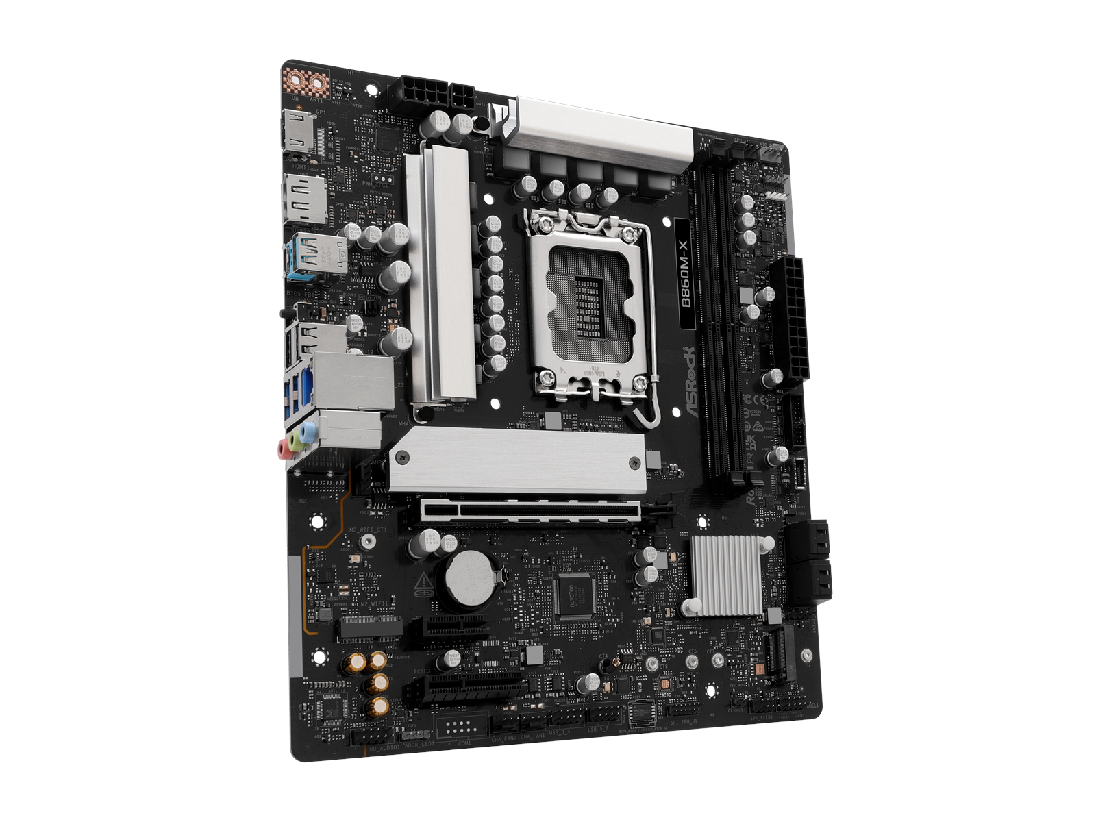 ASRock B860M-X Mainboard - Intel B860 - Intel LGA1851 socket - DDR5 RAM - Micro-ATX