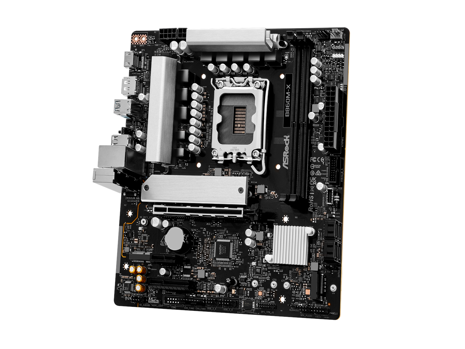 ASRock B860M-X Mainboard - Intel B860 - Intel LGA1851 socket - DDR5 RAM - Micro-ATX