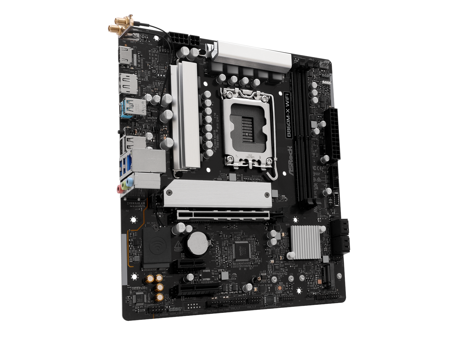 ASRock B860M-X WiFi Mainboard - Intel B860 - Intel LGA1851 socket - DDR5 RAM - Micro-ATX