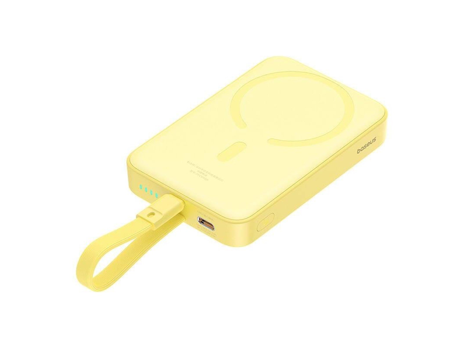 Baseus Magnetic Mini 10000mAh 20W MagSafe Magnetic Power Bank (Yellow) Powerbank (Akku) - Gelb - 10000 mAh