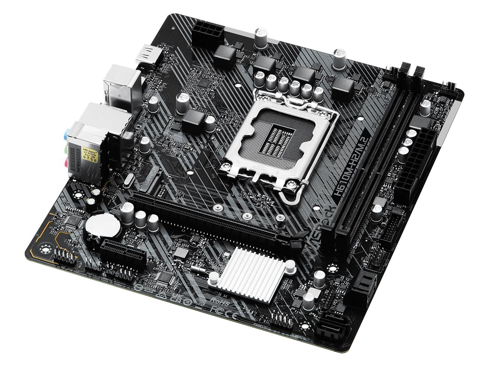 ASRock H610M-H2/M.2 Mainboard - Intel H610 - Intel LGA1700 socket - DDR4 RAM - Micro-ATX