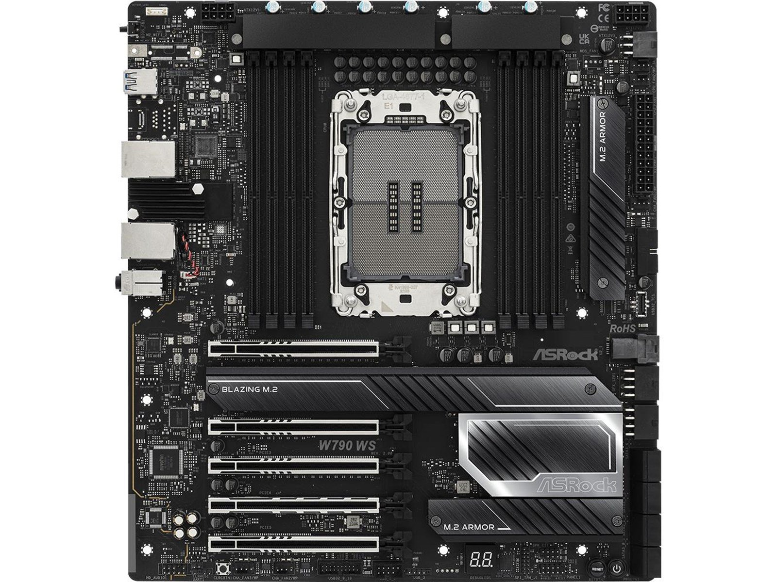 ASRock W790 WS R2.0 Mainboard - Intel W790 - Intel LGA4677 socket - DDR5 RAM - Extended ATX