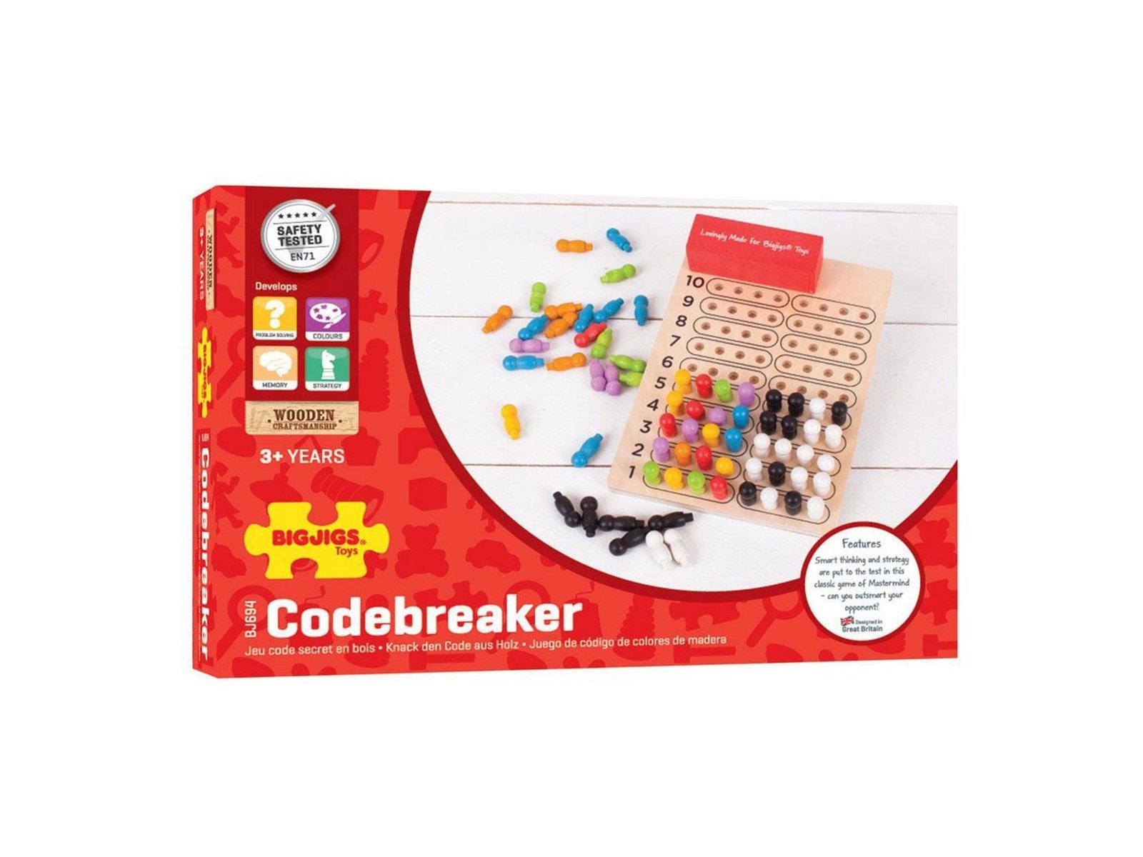 Bigjigs Wooden Game Crack the Code