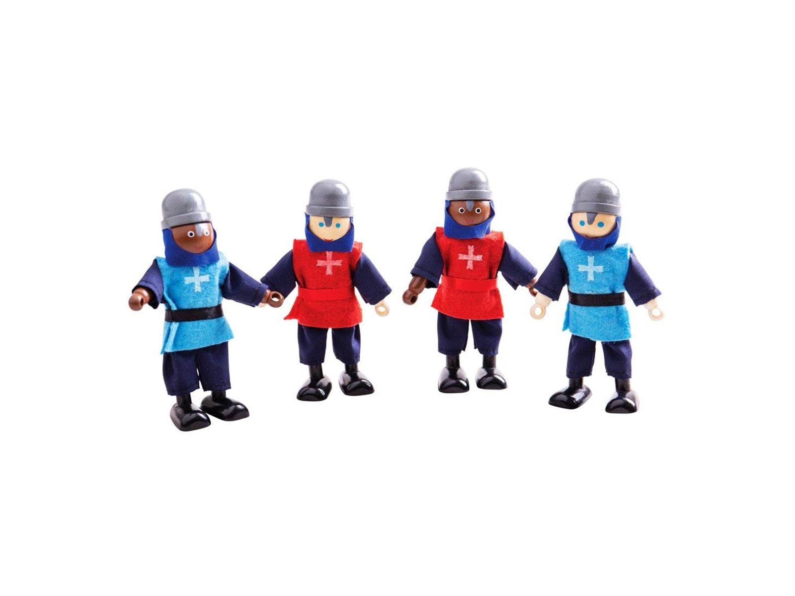 Bigjigs Wooden Medieval Knights 4pcs.