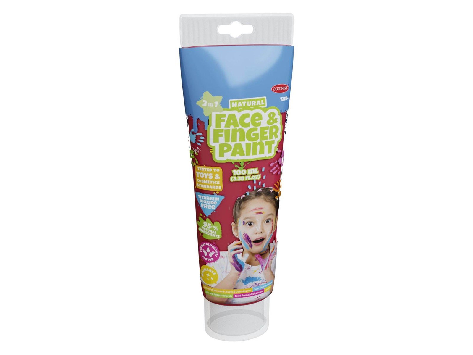 Boti Natural Face & Fingerpaint Tube - Red 100ml