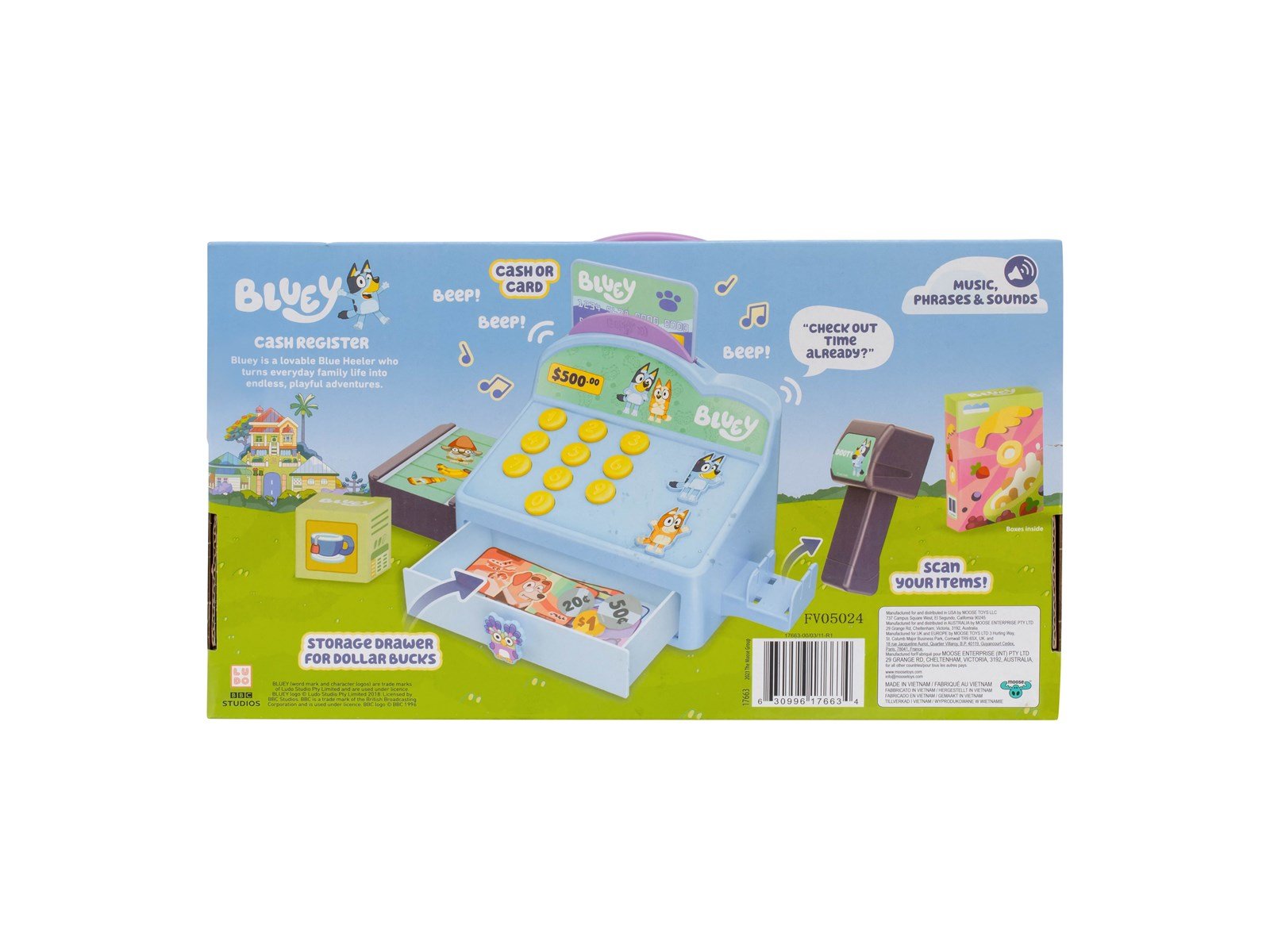 Bluey Cash Register with interactive sounds