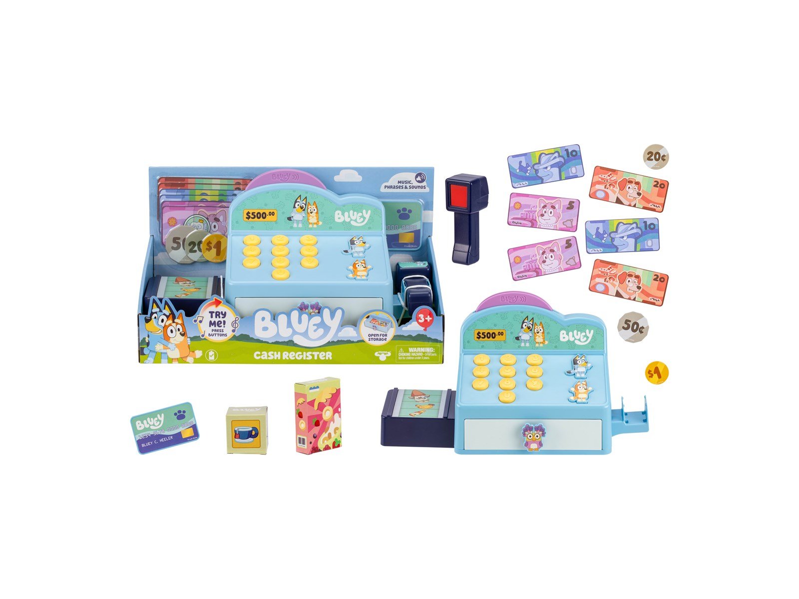 Bluey Cash Register with interactive sounds
