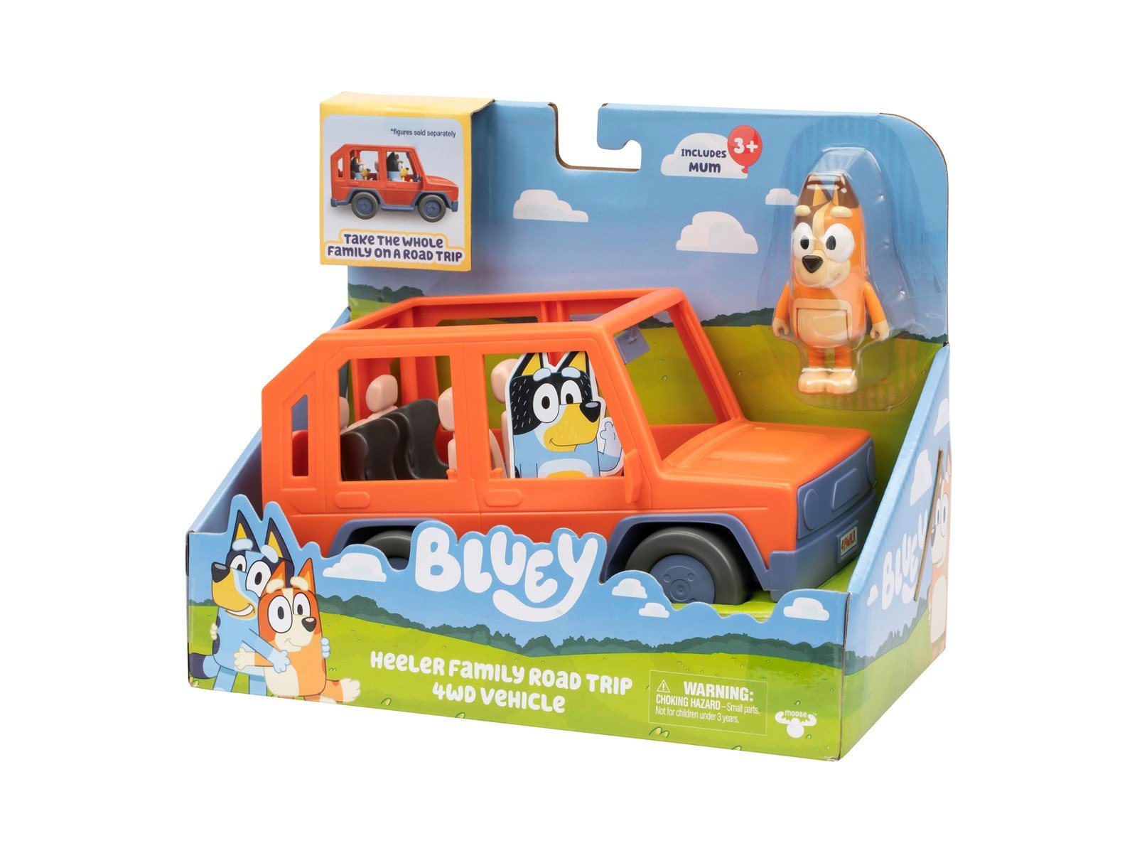Bluey Heeler Family Road Trip 4wd Vehicle