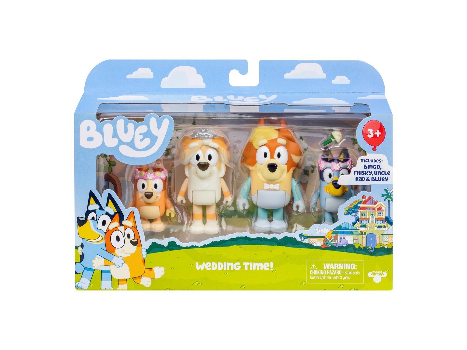 Bluey Figure 4-Pack Wedding Time